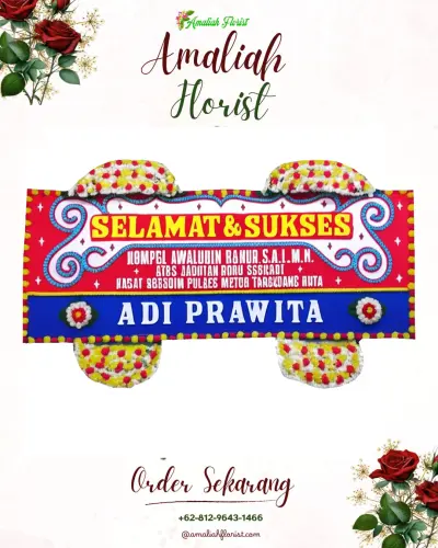 Karangan Bunga Ucapan Selamat di Lemoe